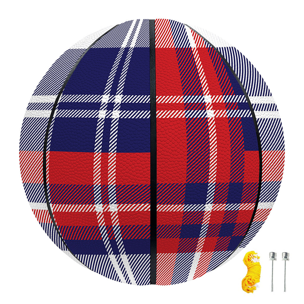 USA Plaid Pattern Print Basketball