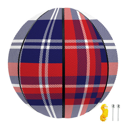 USA Plaid Pattern Print Basketball