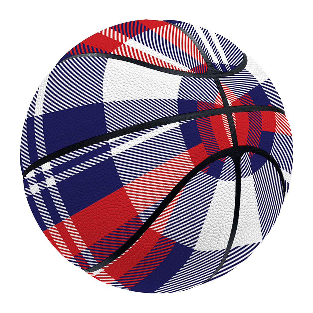 USA Plaid Pattern Print Basketball