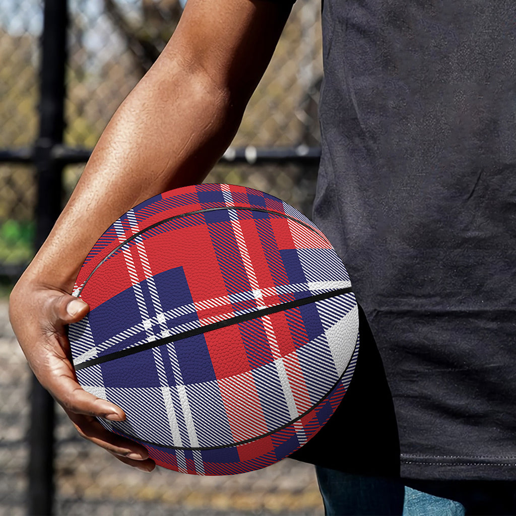 USA Plaid Pattern Print Basketball