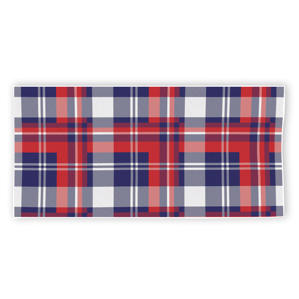 USA Plaid Pattern Print Beach Towel