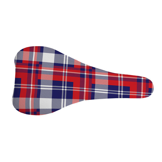 USA Plaid Pattern Print Bicycle Seat Cover