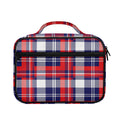 USA Plaid Pattern Print Briefcase Bible Bag