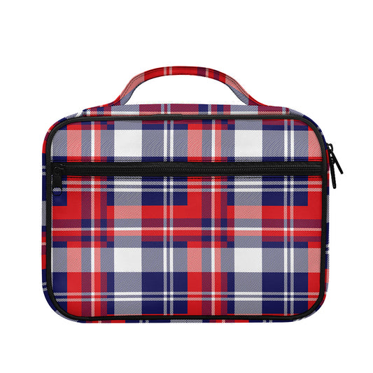 USA Plaid Pattern Print Briefcase Bible Bag