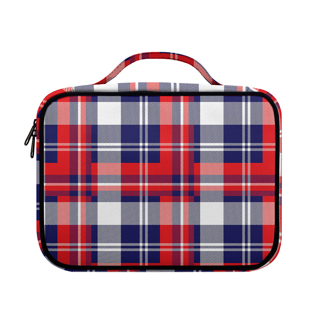 USA Plaid Pattern Print Briefcase Bible Bag