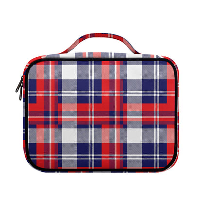 USA Plaid Pattern Print Briefcase Bible Bag