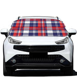 USA Plaid Pattern Print Car Windshield Snow Cover