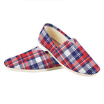 USA Plaid Pattern Print Casual Shoes