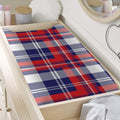 USA Plaid Pattern Print Changing Pad Cover