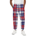 USA Plaid Pattern Print Cotton Sweatpants