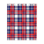 USA Plaid Pattern Print Curtain