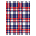 USA Plaid Pattern Print Curtain