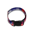 USA Plaid Pattern Print Dog Collar