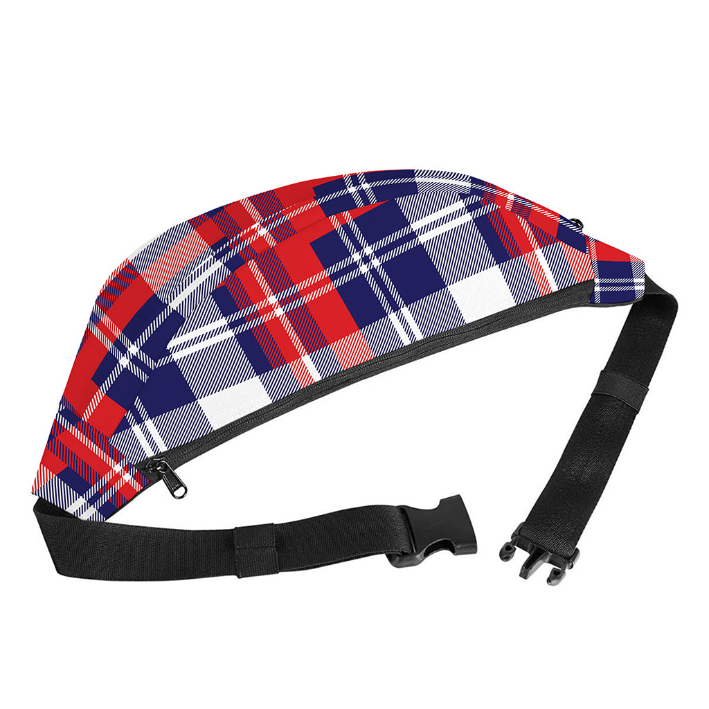 USA Plaid Pattern Print Fanny Pack