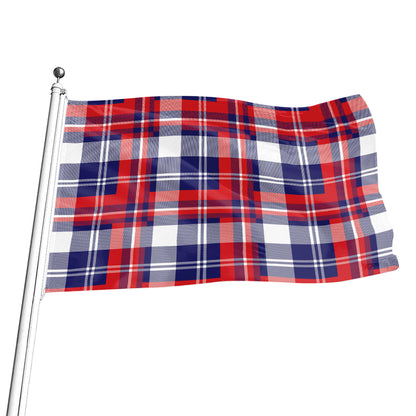 USA Plaid Pattern Print Flag