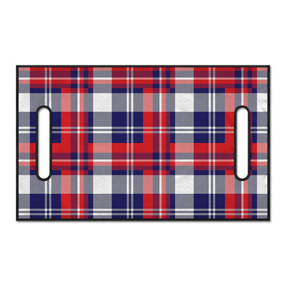 USA Plaid Pattern Print Golf Cart Seat Cover