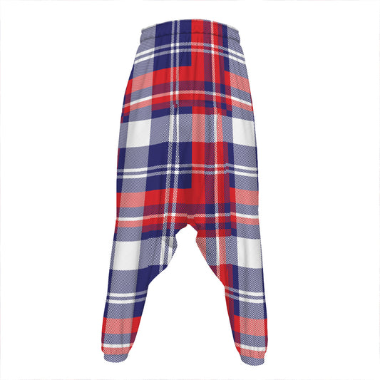 USA Plaid Pattern Print Hammer Pants