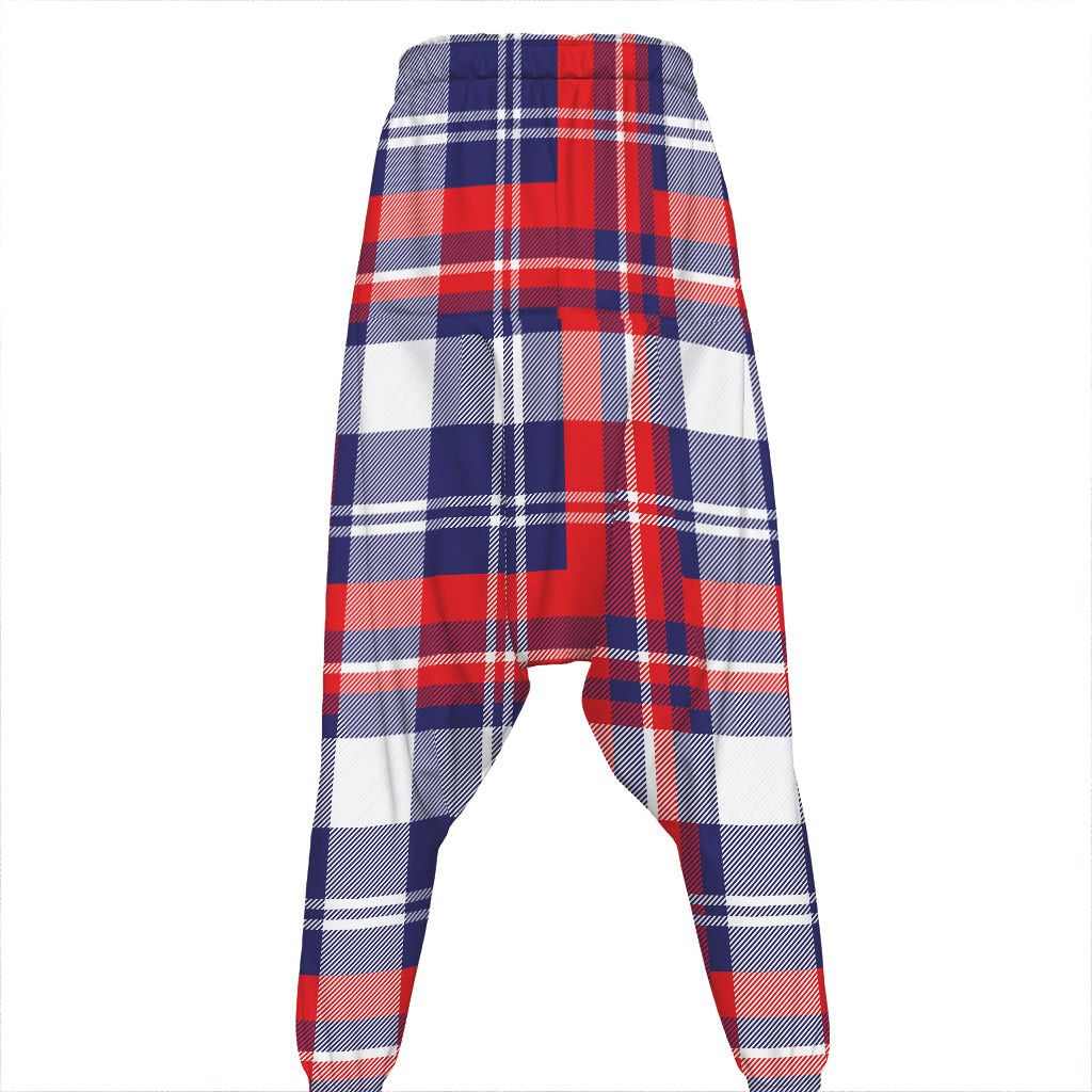 USA Plaid Pattern Print Hammer Pants
