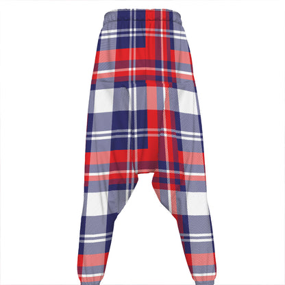 USA Plaid Pattern Print Hammer Pants
