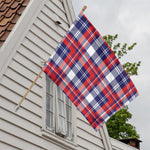 USA Plaid Pattern Print House Flag