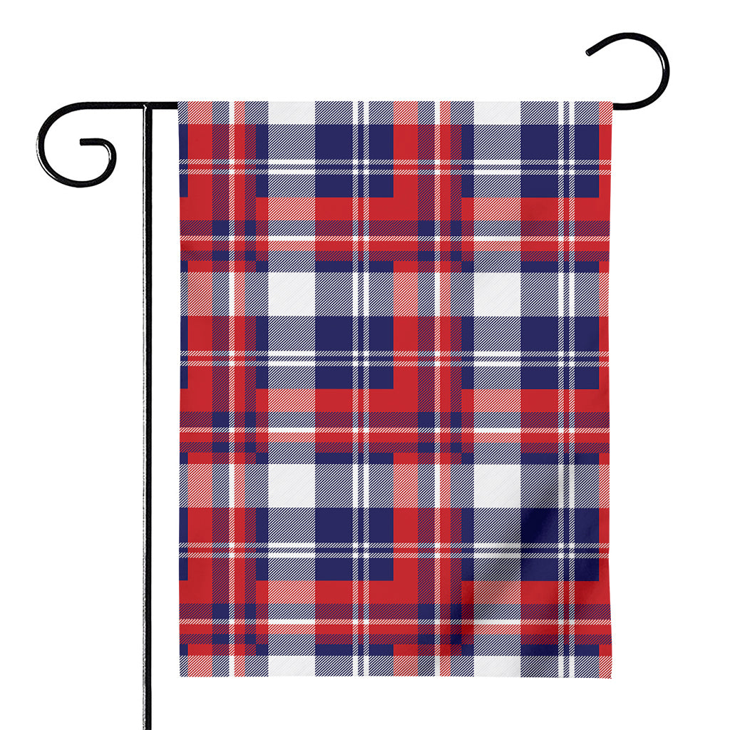 USA Plaid Pattern Print House Flag