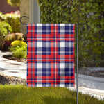 USA Plaid Pattern Print House Flag