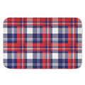USA Plaid Pattern Print Indoor Door Mat