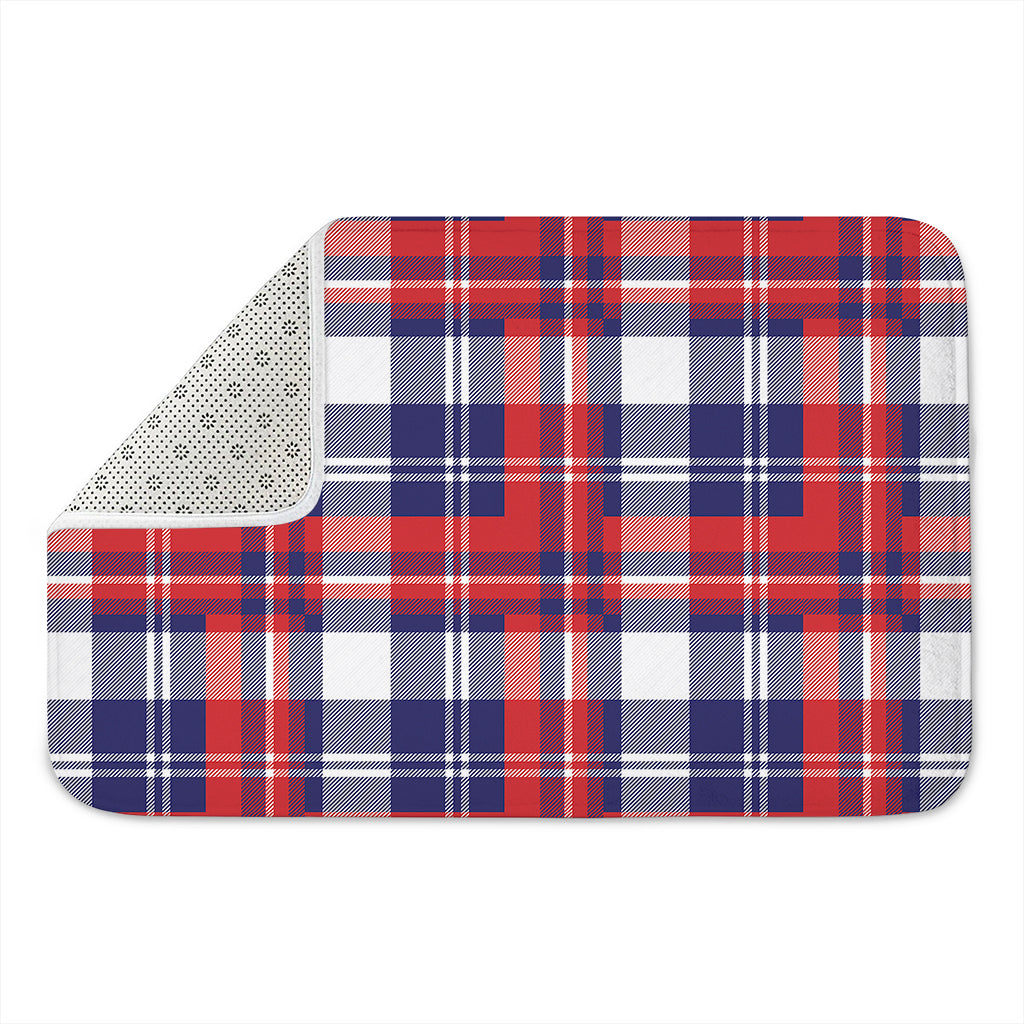 USA Plaid Pattern Print Indoor Door Mat