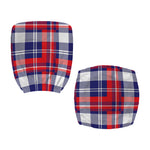USA Plaid Pattern Print Office Chair Cover