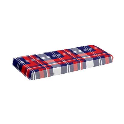 USA Plaid Pattern Print Piano Keyboard Cover