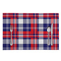 USA Plaid Pattern Print Placemat