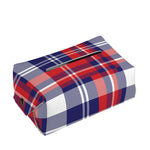 USA Plaid Pattern Print Rectangle Tissue Box Cover