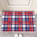 USA Plaid Pattern Print Rubber Doormat