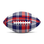 USA Plaid Pattern Print Rugby Ball