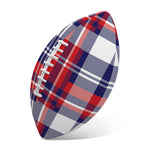 USA Plaid Pattern Print Rugby Ball