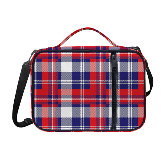 USA Plaid Pattern Print Shoulder Strap Bible Bag