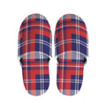 USA Plaid Pattern Print Slippers
