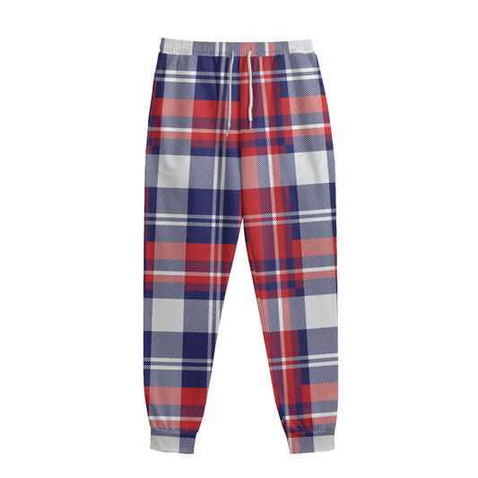 USA Plaid Pattern Print Sweatpants