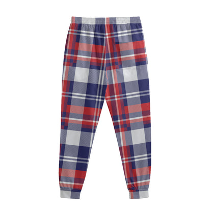 USA Plaid Pattern Print Sweatpants