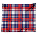 USA Plaid Pattern Print Tapestry