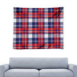 USA Plaid Pattern Print Tapestry