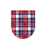 USA Plaid Pattern Print Toilet Lid Cover