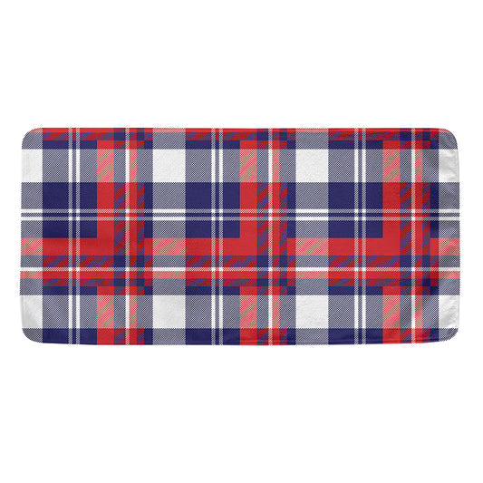 USA Plaid Pattern Print Towel