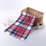 USA Plaid Pattern Print Towel