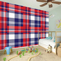 USA Plaid Pattern Print Wall Sticker