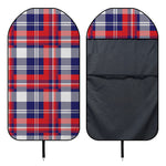 USA Plaid Pattern Print Waterproof Car Seat Cover