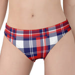 USA Plaid Pattern Print Women's Panties