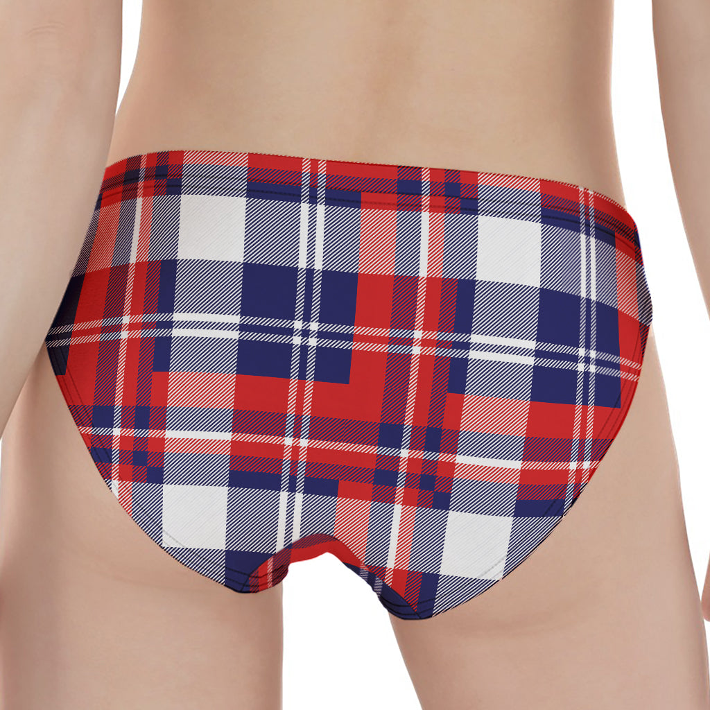 USA Plaid Pattern Print Women's Panties