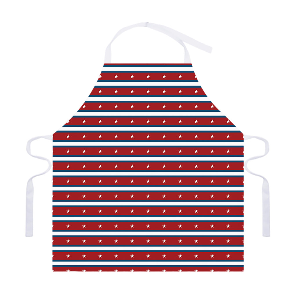 USA Striped Pattern Print Adjustable Apron