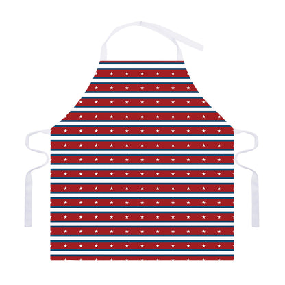 USA Striped Pattern Print Adjustable Apron